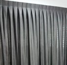 Inverted pleat curtains
